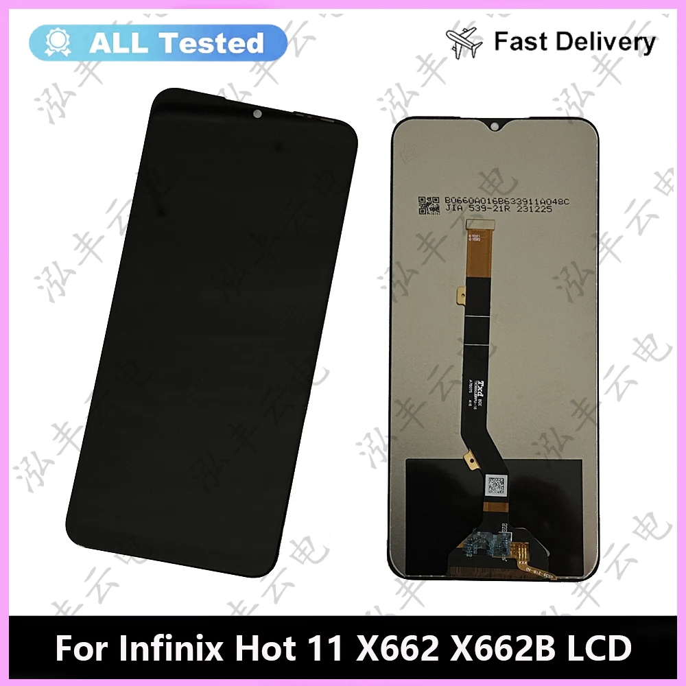 For Infinix Hot 11 LCD X662 X662B Display Touch Screen Digitizer pantalla For Infinix Hot11 X662 LCD Sensor Replacement