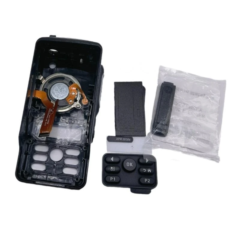  Replacement Repair Housing Cover Shell Sheaths Front Case with Knob for XPR3500e WalkieTalkie