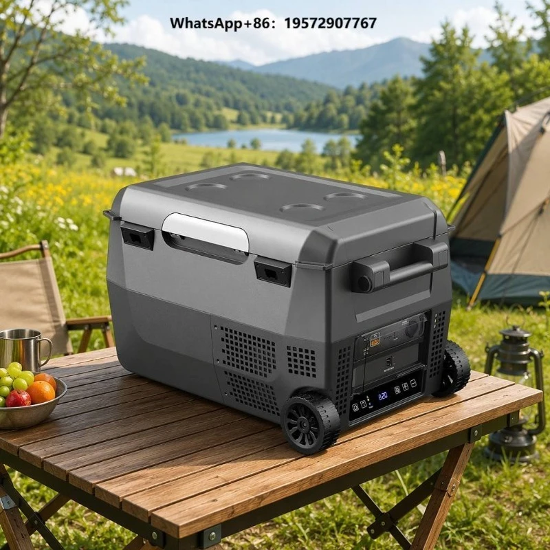 OEM 26L Mobile Vehicle Refrigerator 12V 24V Ice Freezer Cooler Box R134a R600a Compressor for Truck Off-Road Desert