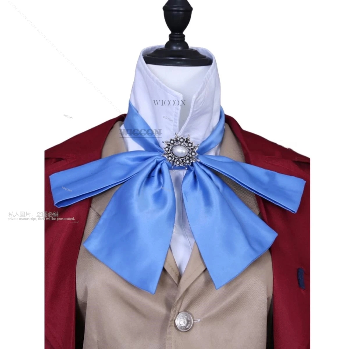 Identity V Anime Game Frederick Kreiburg Cosplay Costume Composer Wig Tailcoat Uniform Coat Adult Man Halloween Carnival Suit