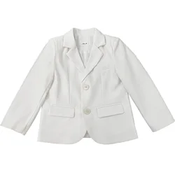 Boys Girls Blazer Formal Jacket Gentleman Kids Violin dance Show Performence White Jacket Children Wedding Birthday Party Jacket