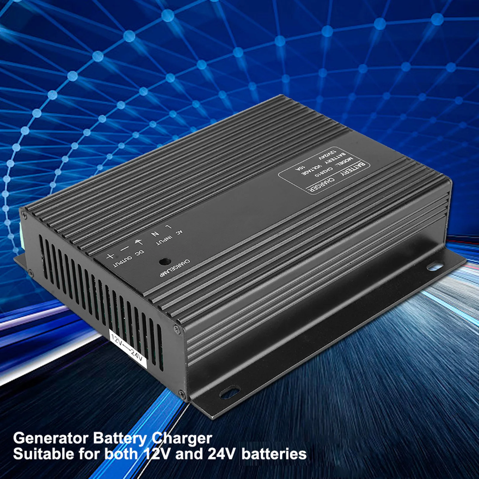 

Интеллектуальное зарядное устройство для генератора дизельного генератора 12 В/24 В, 10 А