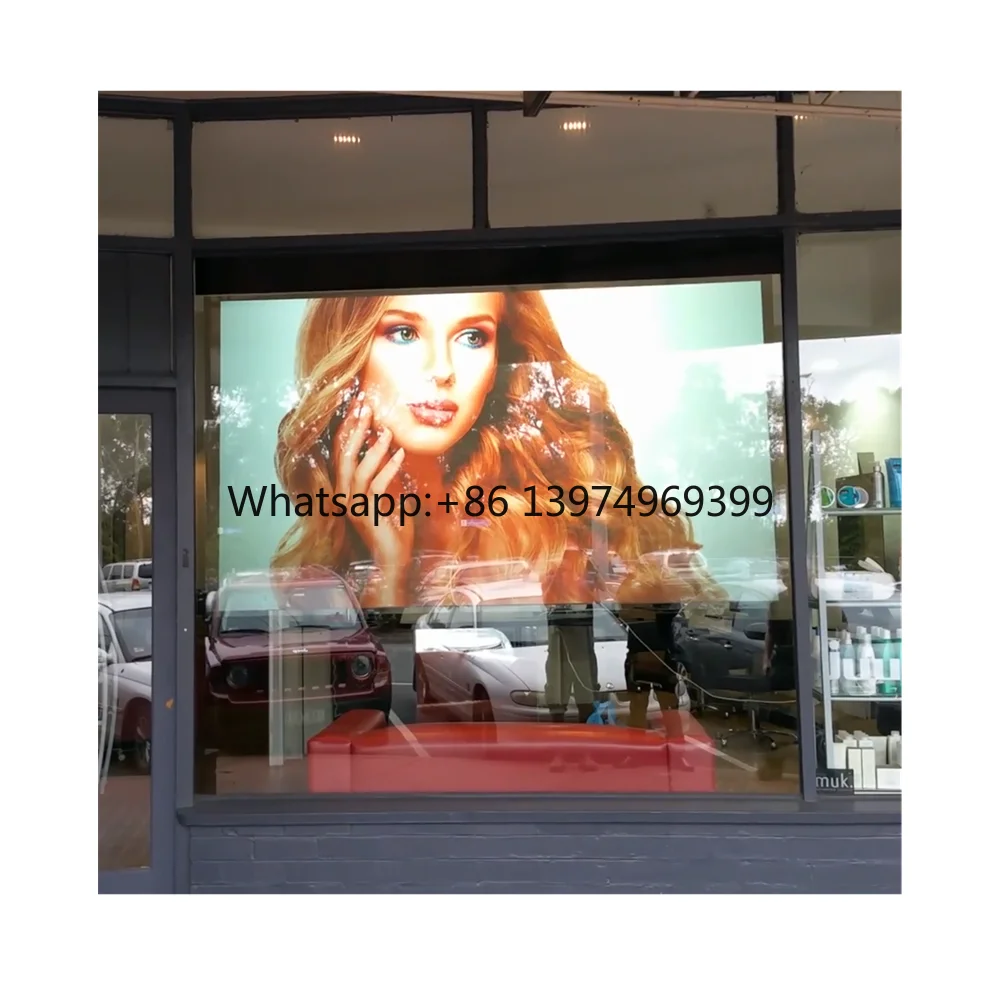 92% Clear Transparent Rear Projection Screen Applied to Shop Windows-Premium Product Category