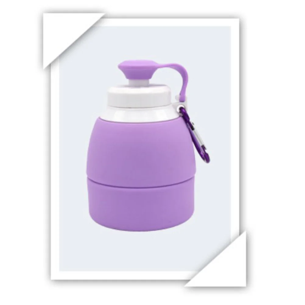 

580ml Foldable Water Bottle Collapsible Portable Outdoor Sports Kettle Travel Hiking Picnic Water Container Travel Kettle