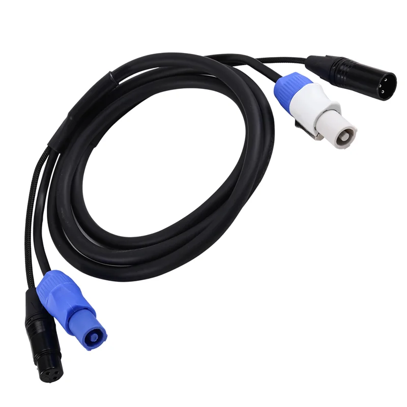 A37T-Flexible Powercon Combo Cable For Stage Lighting 3 X 1.5Mm XLR DMX512 Power Combination Cable For Moving Head Units