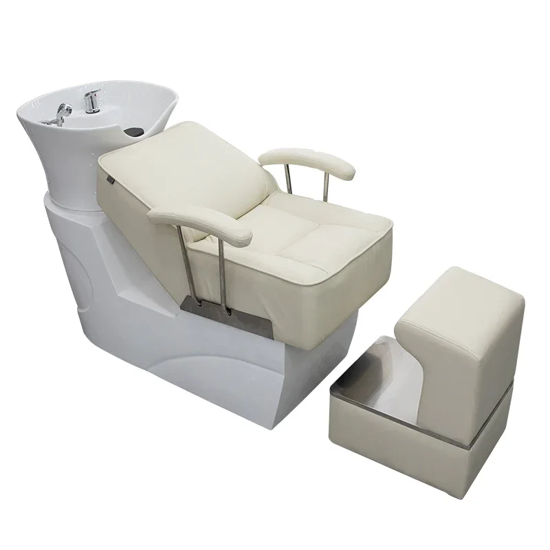 

FG17Simple shampoo bed special hair salon semi-lying ceramic deep basin flushing bed special hair salon