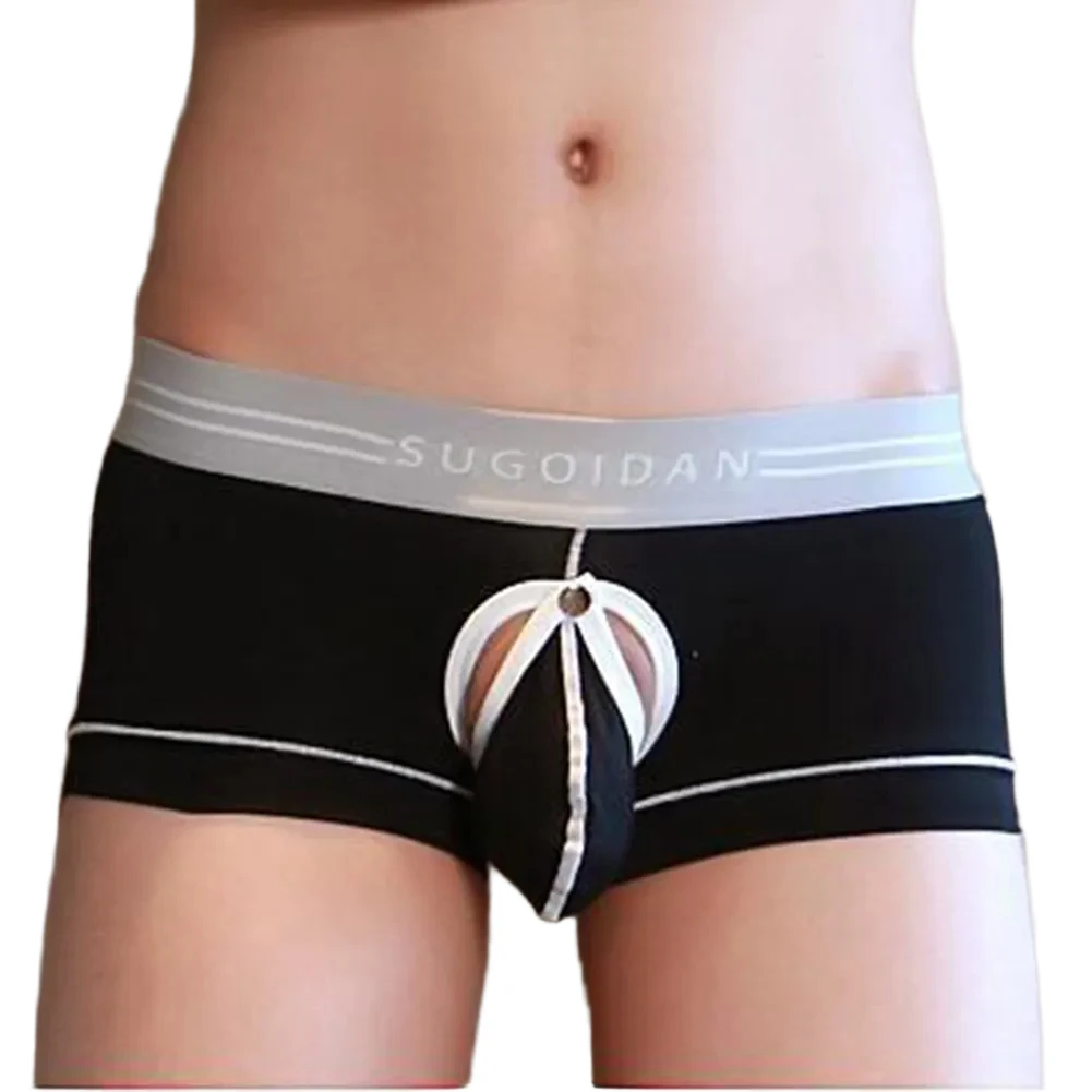 الاستخدام اليومي XL سراويل بوكسر منتصف الخصر فصل الحقيبة جذوع الملاكم منتصف الخصر ينطبق الجنس الذكور النمط الكلاسيكي #4