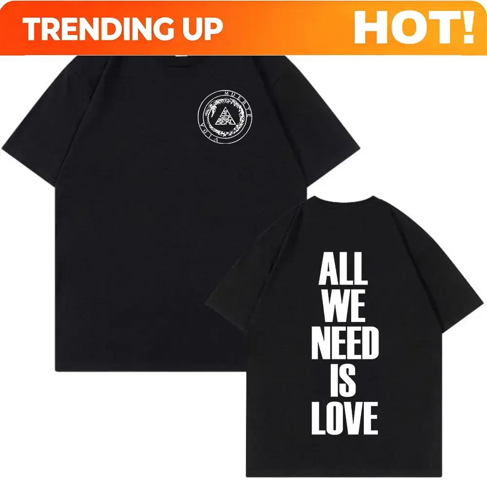 Rapper Canserbero All We Need Is Love Vida T Shirt Men Women Fashion Hip Hop Short Sleeve T-shirts 100% Cotton Harajuku T Shirts