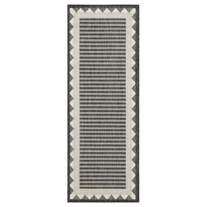 

Sunshine GC_HAR2014 Anthracite 2 ft. 7 in. x 7 ft. 3 in. Indoor/Outdoor Area Rug