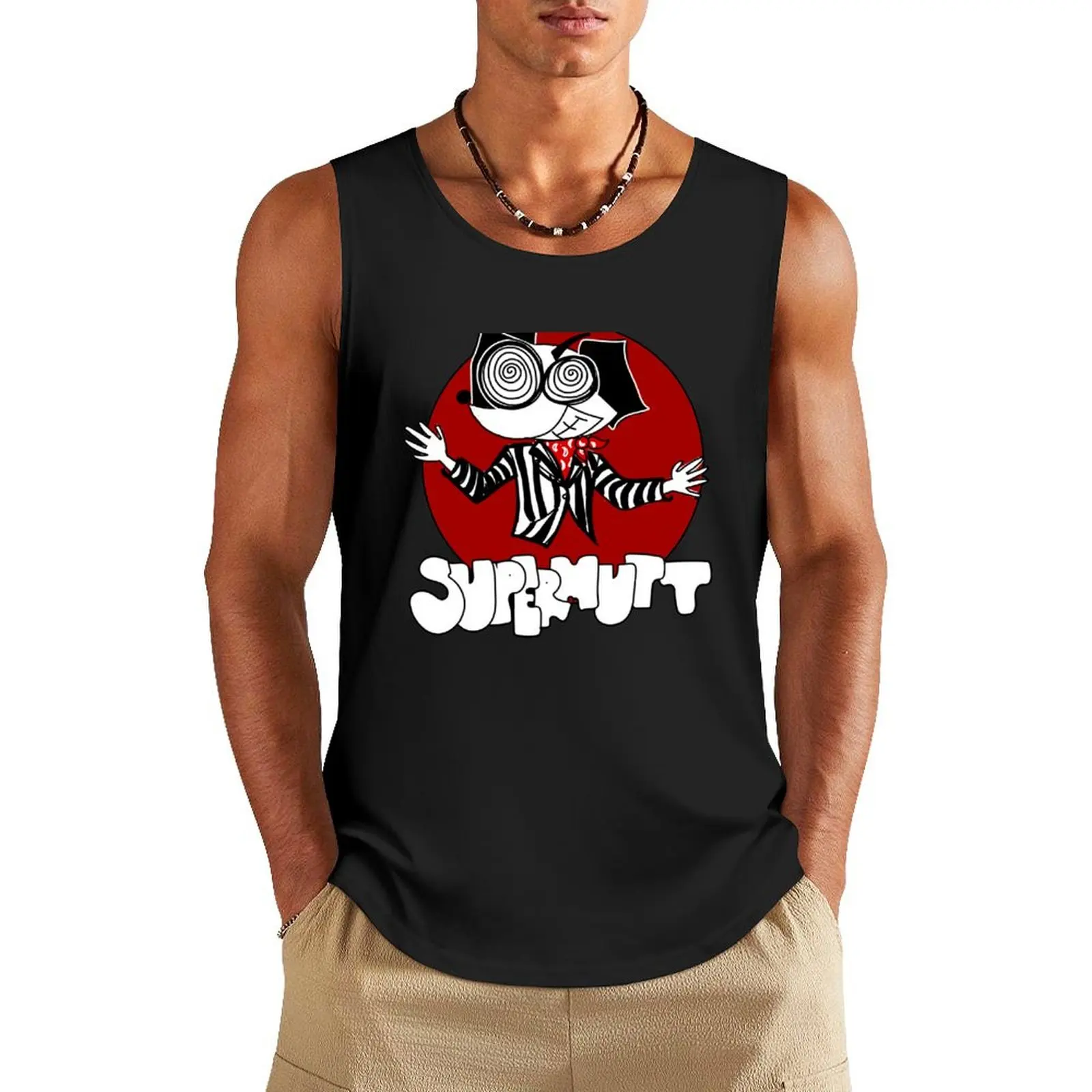 Supermutt Self-Tilted Tank Top summer clothes basketball Short sleeve Top summer