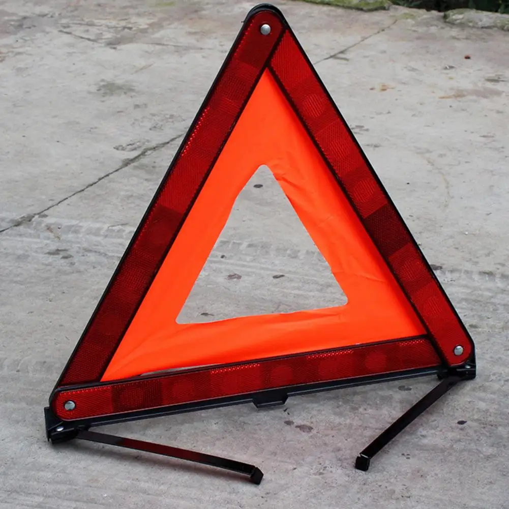 Emergency Reflector ABS Sturdy Warning Sign Triangle for Parking Folding Car Warning for Parking