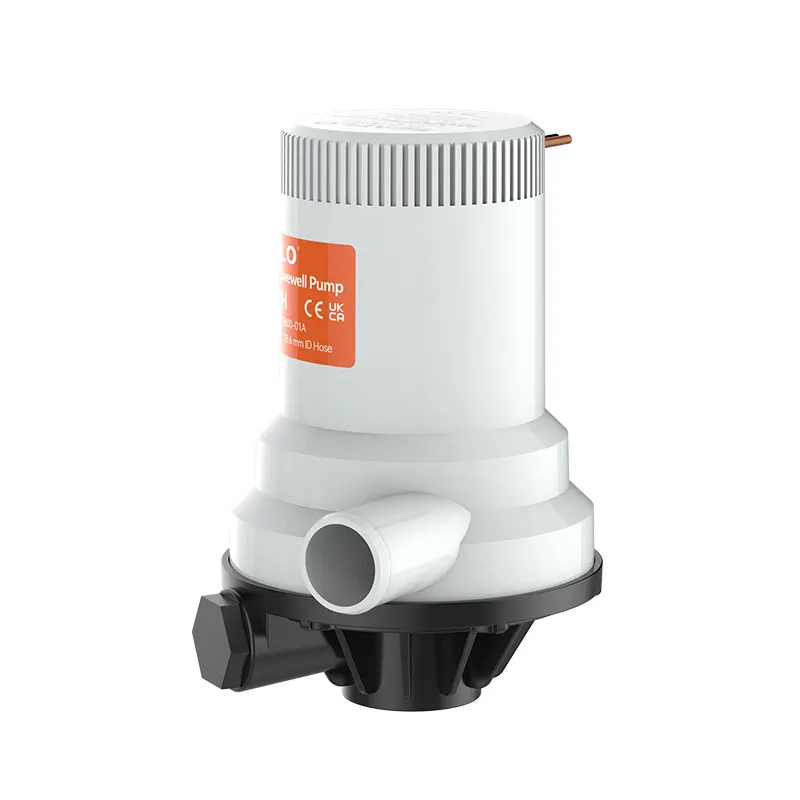 SEAFLO 1600 GPH Dual Port Livewell Pump 12V Heavy   Motor Water Submersible Aerator Pump