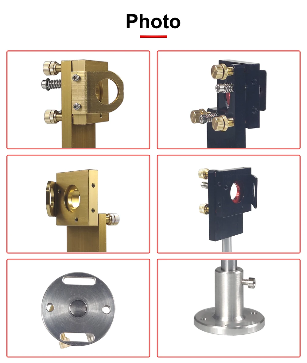 Hunst CO2-Laser Erstreflexionsspiegel Ø25mm mit Integriertem Halter für Lasergravur- und Schneidemaschinen – Detail 5