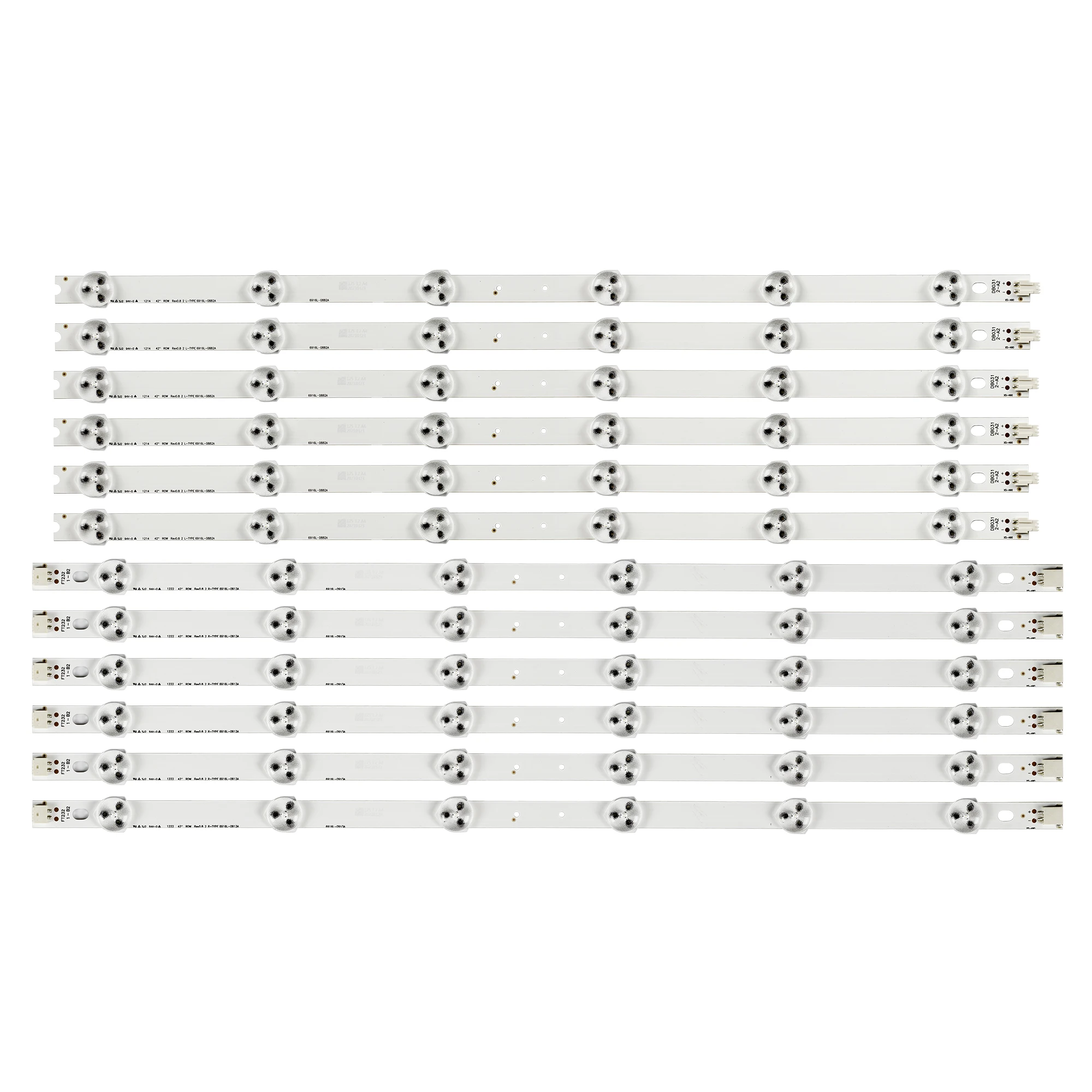 5 ערכות הוביל תאורה אחורית ל 42lm3700 42lm340t lc420dun (se) (r2) 6916l-0882a 6916l-1029a 6916l-1029a 6916l-1028a L42F1300-3D