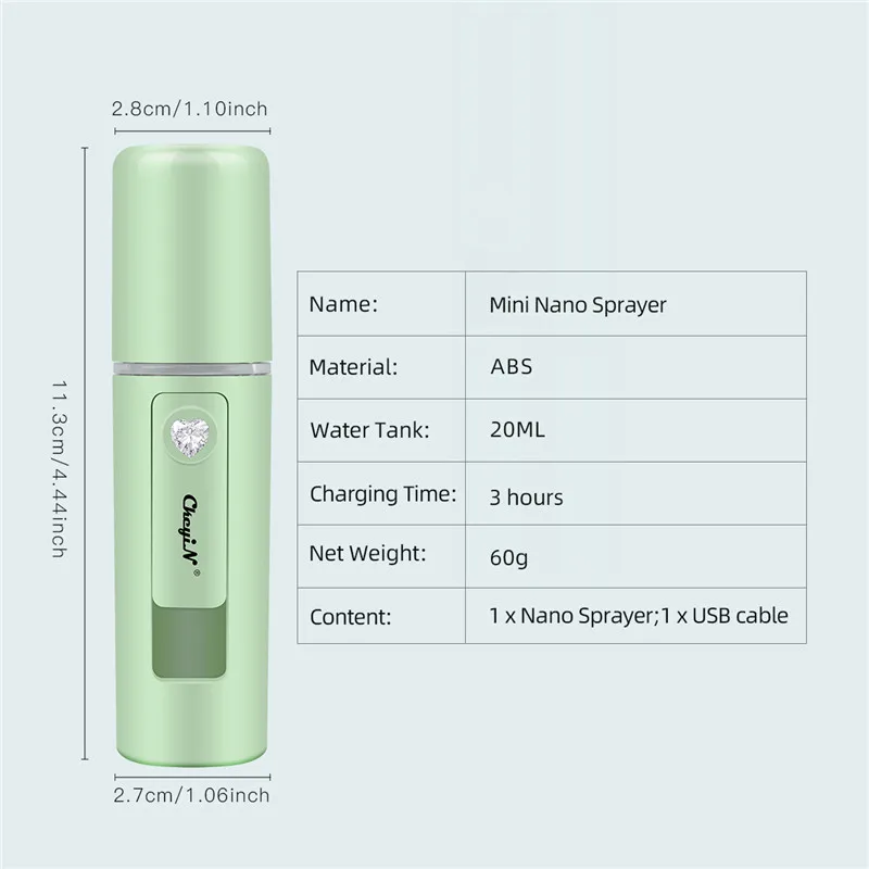 CkeyiN szczoteczka do oczyszczania twarzy + przenośny USB Nano parownik do twarzy skóra twarzy narzędzia do pielęgnacji parownik do twarzy nawilżający