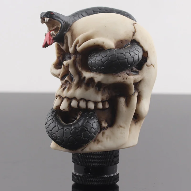 Universal Accessory Custom Snake Skull Car Manual Stick Gear Shift Knob For Sedan Coupe Suv Crossover Wagon Hatchback Truck