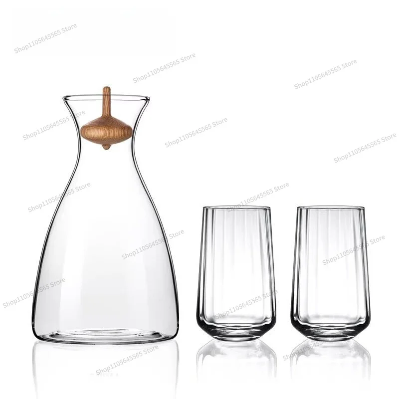For Light Luxury Cold Kettle Set Heat Resistant High Temperature Transparent Glass Large Capacity Water Cup Household Kettle