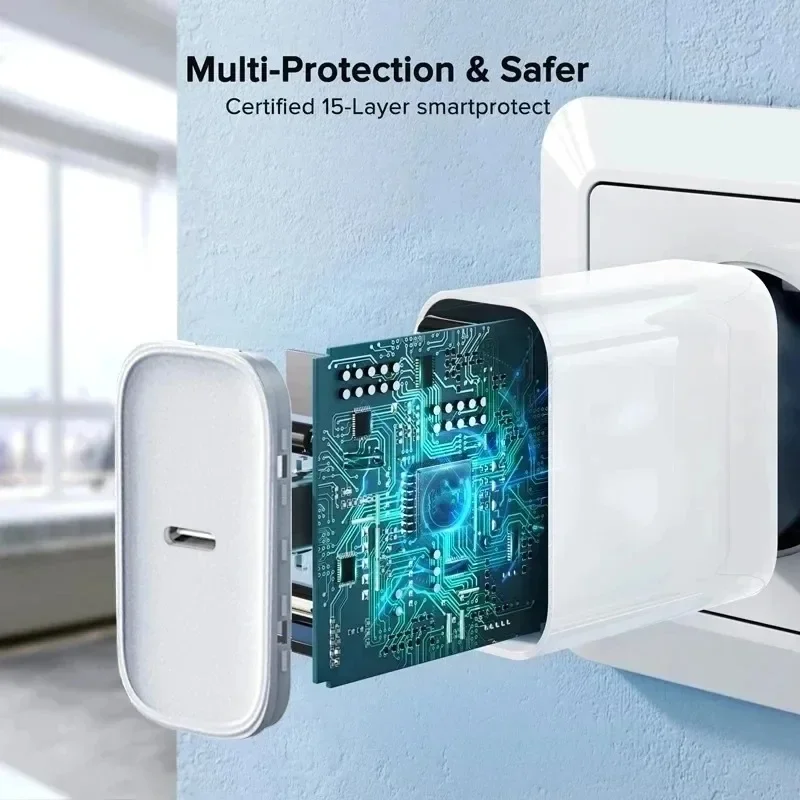 جديد الأصلي PD 35 واط شاحن سريع آيفون 15 14 13 12 11 برو ماكس زائد USB C كابل شحن سريع نوع-C تاريخ الكابلات الملحقات #5