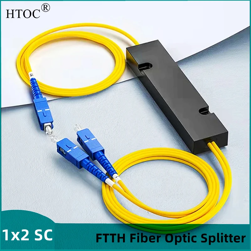 Htoc ftth Glasfaser splitter 1x2 sc Anschluss Single mode Glasfaser Upc Pigtailed optische Verzweigung vorrichtung