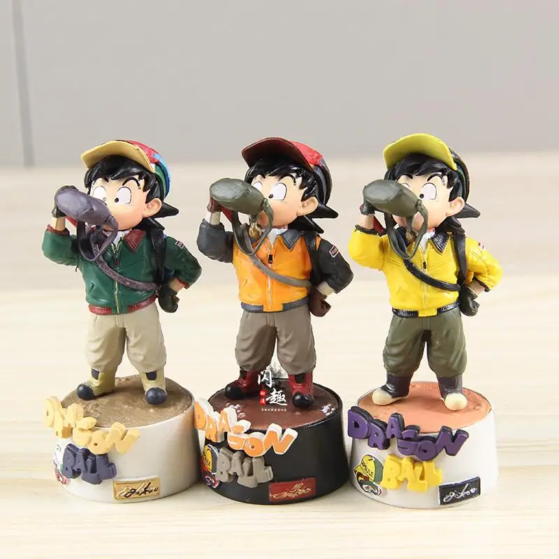 

9cm Dragon Ball Kid Goku Anime Figure Drinking Water Goku Figurine Pvc Cute Model Statue Collection Desk Decor Toy Birthday Gift
