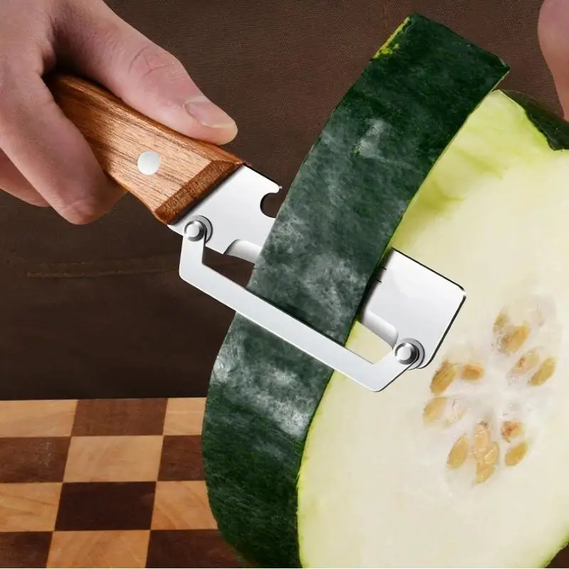 Stainless Steel Fruit Peeler 2-in-1 Bottle Opener Paring Knife Planer Sugarcane Potatoes Fruit Vegetables Scraping Kitchen Tools