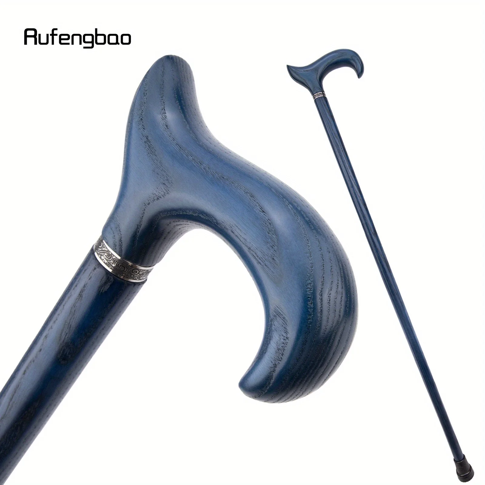 الأزرق خشبية واحدة مشتركة الأزياء عصا الزخرفية Cospaly حزب قصب الصولجان العكاز العصا Crosier أداء المرحلة قصب 95 سنتيمتر