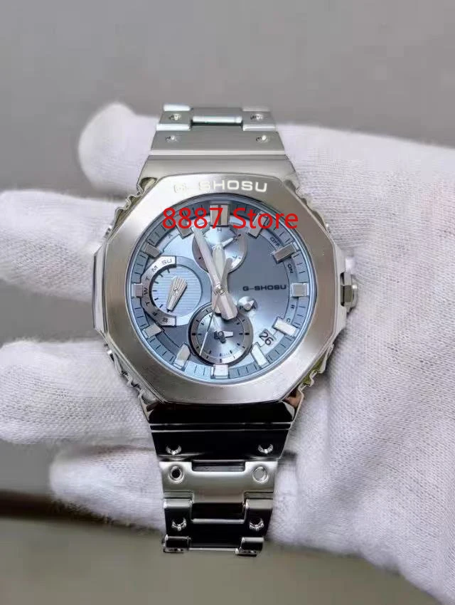 

Магазин 8887, спортивные кварцевые часы унисекс, GMC, мировое время, нержавеющая сталь, большой циферблат, компас, операционная серия со всеми стрелками