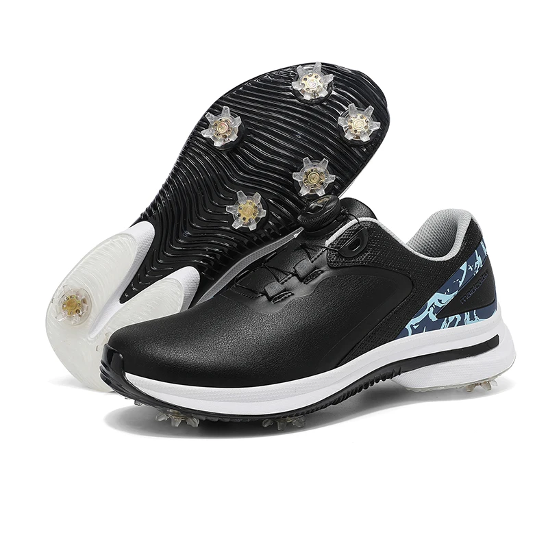 Men's Golf Shoes Big Size 39-47 Comfortable Non-Slip spikes Golf Training Sneakers for Men