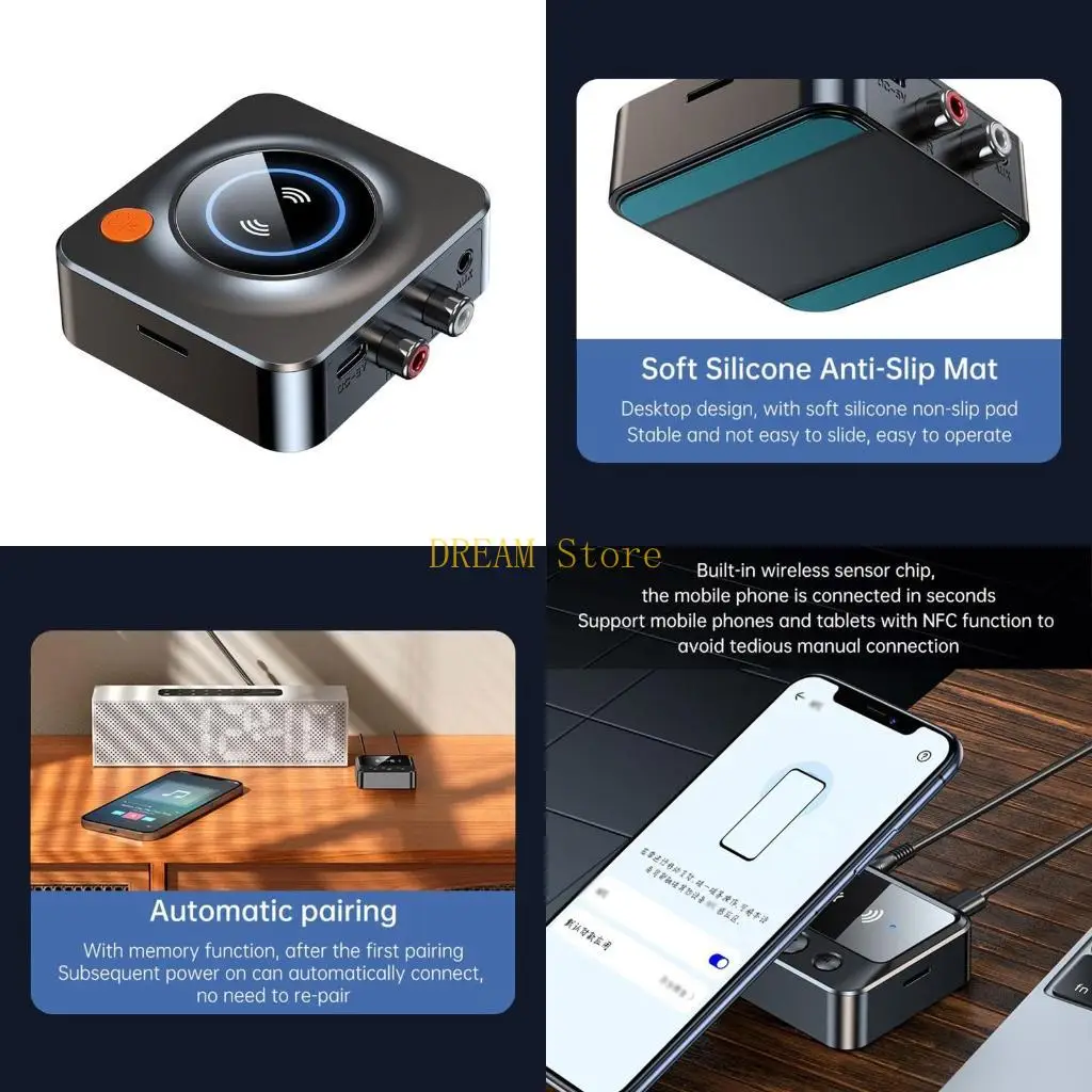 Bluetooth-compatible 5.1 Digital Adapter TF MP3 Receiver with LED Display Best Sale