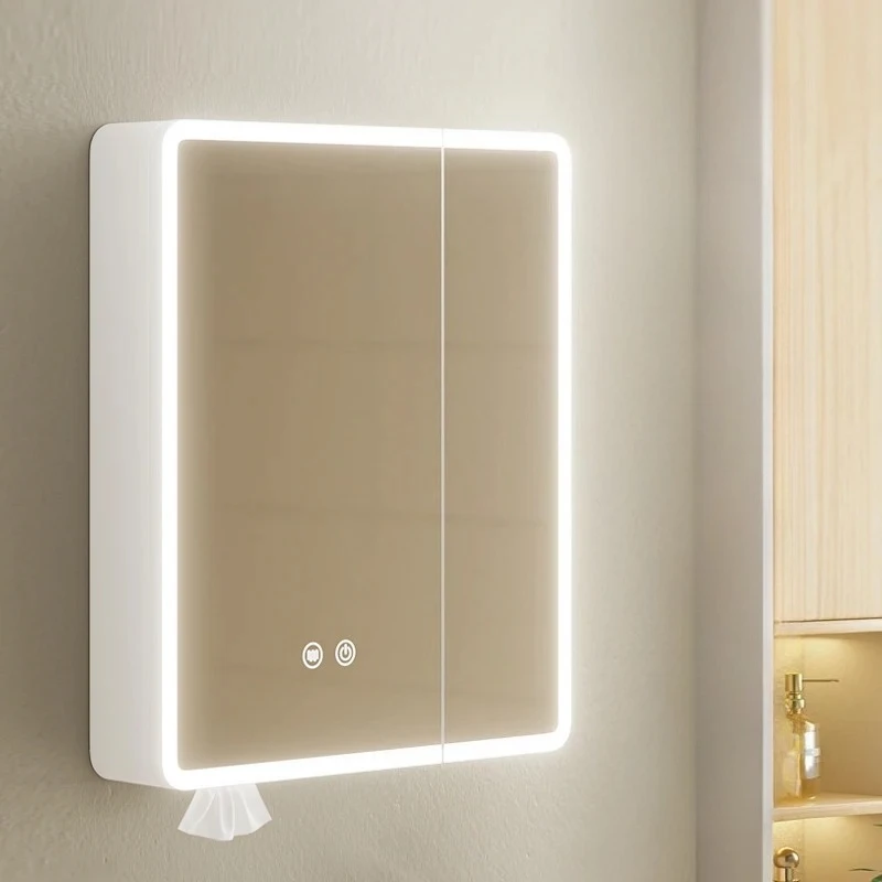 

Comfortable Wall-mounted Smart Bathroom Cabinets Nordic Simple Vanity Make Up Bathroom Mirror with Home Furniture Arredo Bagno