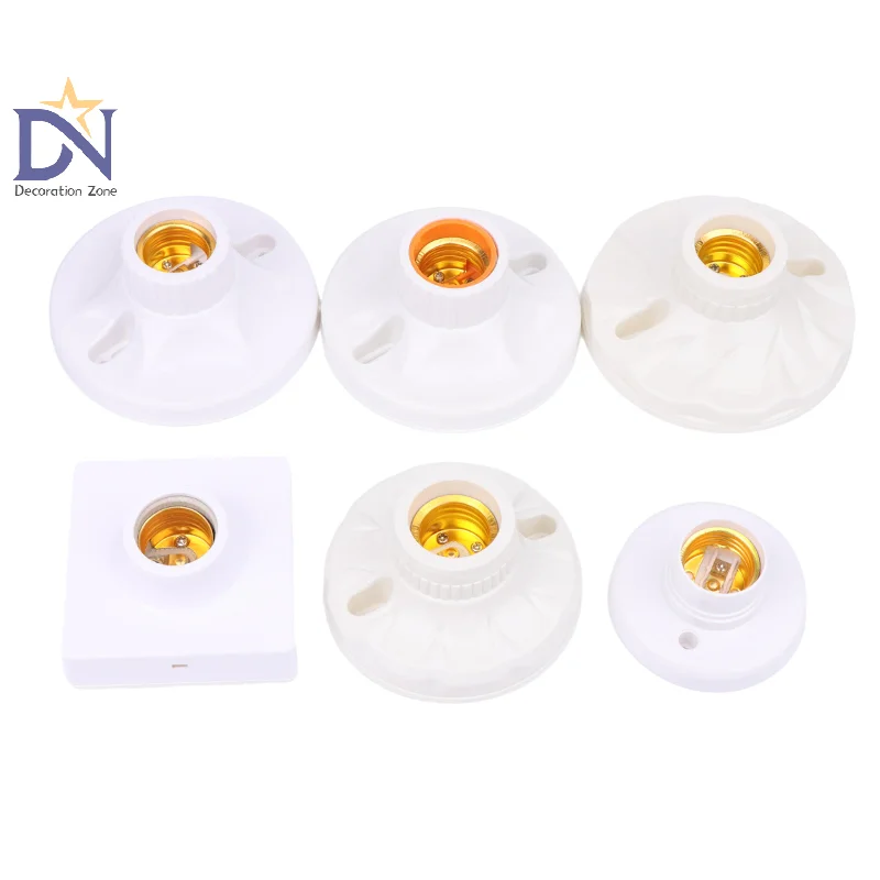 Innovative And Practical E27 Lamp Holder High-temperature Resistant Bulb Holder Ceramic Lamp Bulb Socket Lamp Base