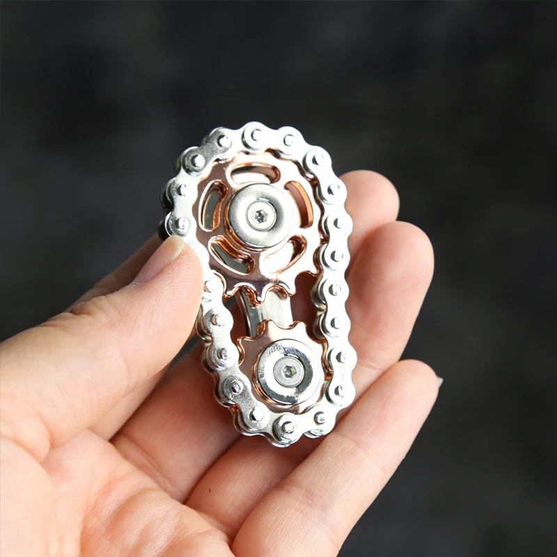 سلسلة معدنية والعتاد النخيل سبينر ألعاب متململة تململ سبينر مكتب الإجهاد الإغاثة اللعب اليد سبينر EDC للكبار هدية