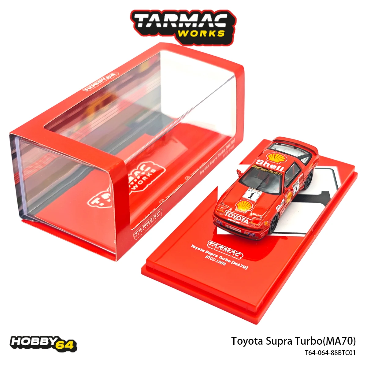 tarmac-works-hobby64-1-64-トヨタ-スープラ-ターボ-ma70-シェル-no1-レーシング-リバリー-ダイキャスト-モデルカー-t64-064-88btc01-在庫あり