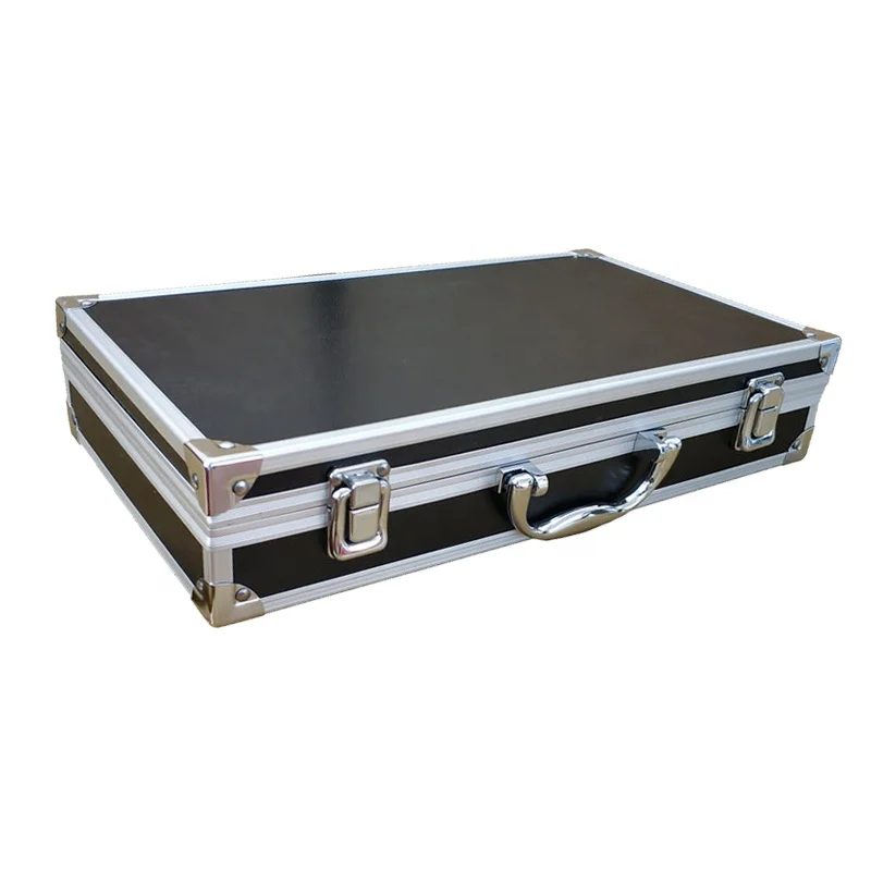 xx-Black Aluminum Toolbox Instrument and Equipment Suitcase Rack Guitar Case Parts Accessories Box