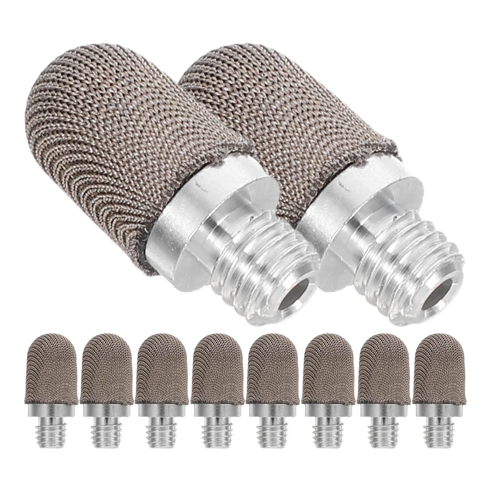 

10Pcs Capacitive Stylus Replacement Tips Mesh Fiber Nibs High Sensitivity Touch Pen Refills for Drawing Writing Note Taking