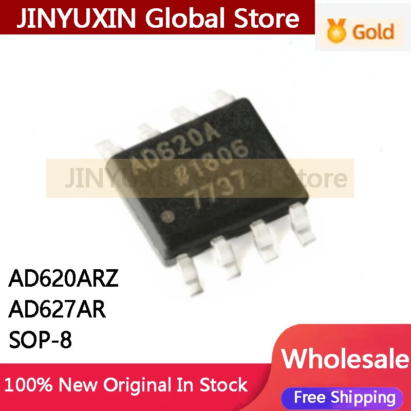 5PCS AD620ARZ AD620AR AD620AR AD627AR SOP-8 Chip in Stock Wholesale