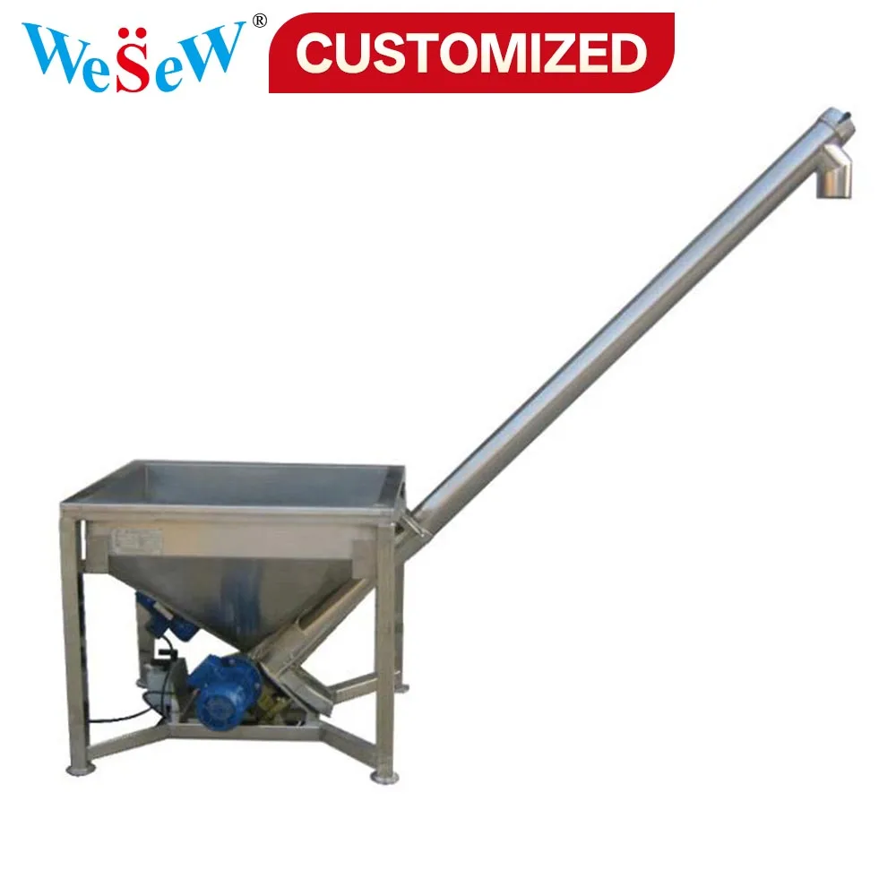 

Изготовленная на заказ нержавеющая сталь 304, материал, наклонный винтовой конвейер, шнековый питатель, конвейер, спиральная машина для пищевых порошков, добавок для судьбы