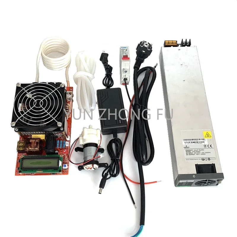 

2000W ZVS High Frequency Induction Heater Module Flyback Driver Heater Good Heat Dissipation + Coil +pump +power Adapter