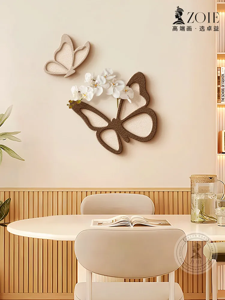 Butterfly French Cream Wind Restaurant Decorative Painting Light Painting Creative Wall Decoration Living Room Wall