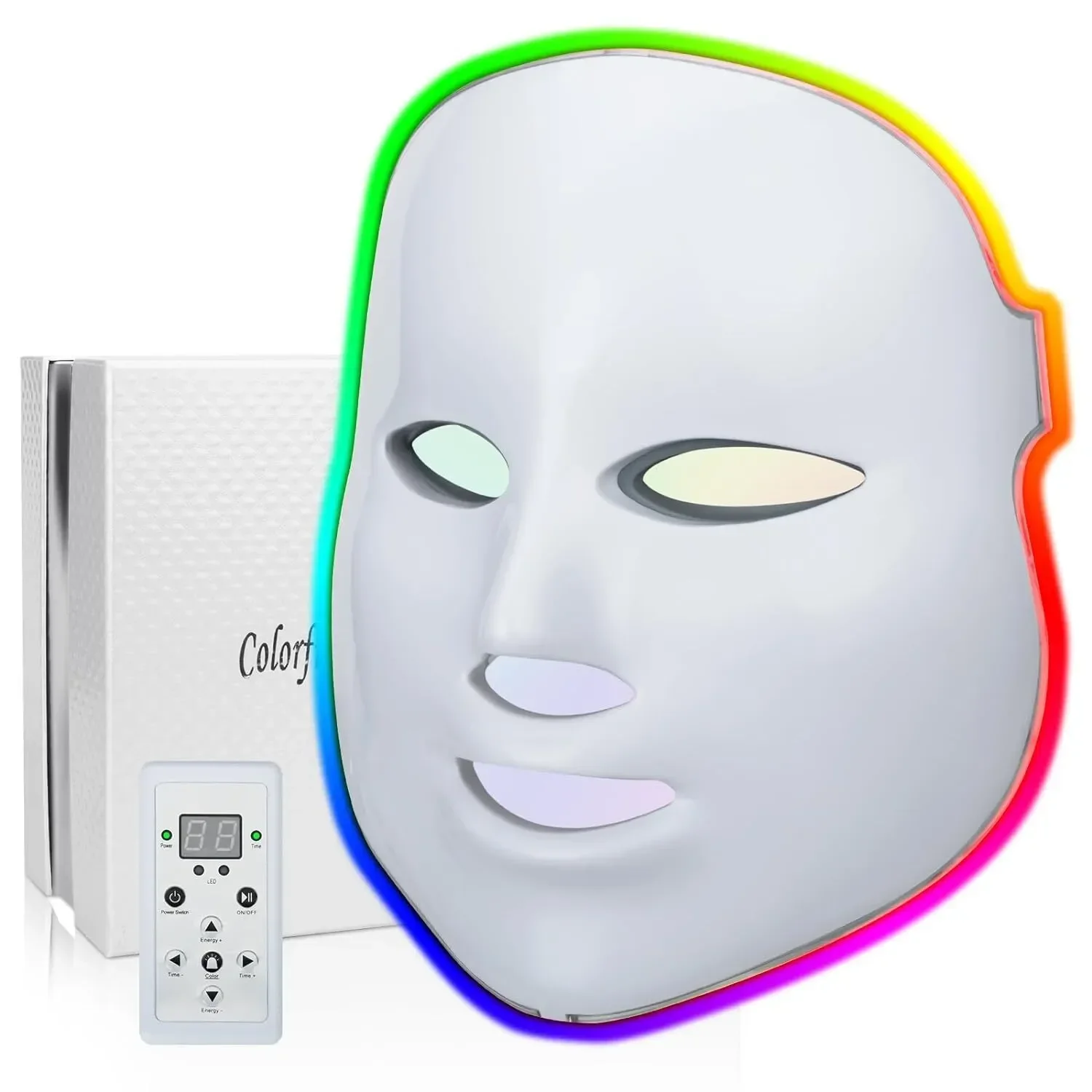 

7 Colors PDT Facial Mask Skin Rejuvenation LED Photon Mask Wrinkle Acne Removal Anti-aging Balance Oil And Water