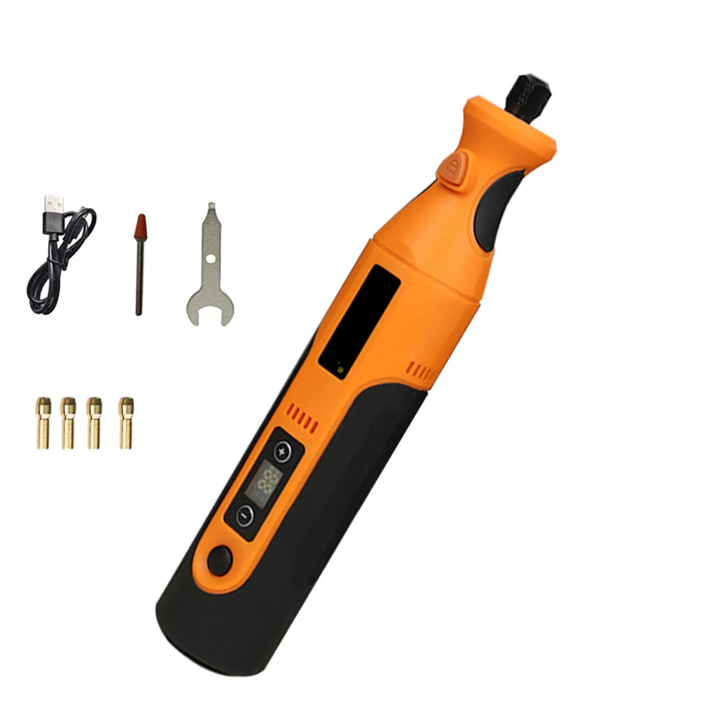 7.4V Cordless Rotary Tool Kit For Engraving Sanding Polishing Grinding With Digital Display And Type-C Fast Charging