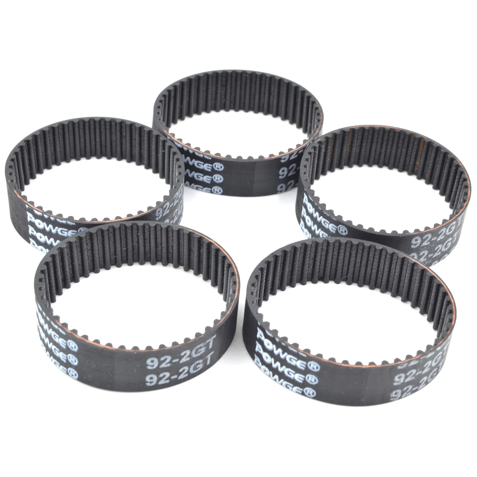 POWGE 2M 2GT Timing Belt Lp=90 92 94 96 98 100 102 104 106 108 110 112 114 116 118 120 122 124 126 128 Width 6/9mm Rubber
