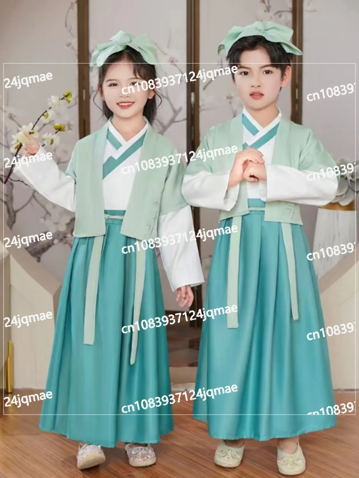 Chinese Classroom Clothing Children's Ancient Clothes Book Primary School Student Performance