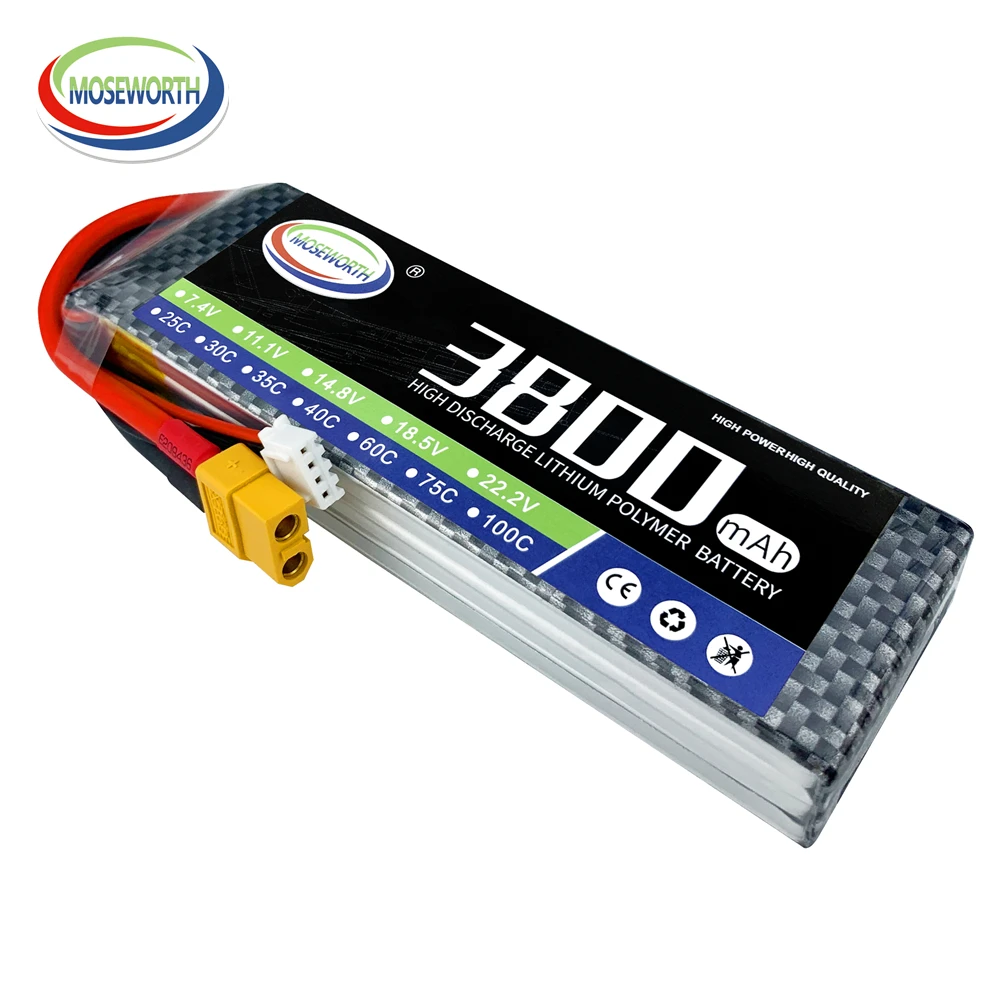 11.1V 3S 100C Lipo XT60/XT90 T PLUG Battery For RC Car 1300 1500 1800 2200 3000 3300 3800 4200 3s Lipo Battery 5200 6000mAh