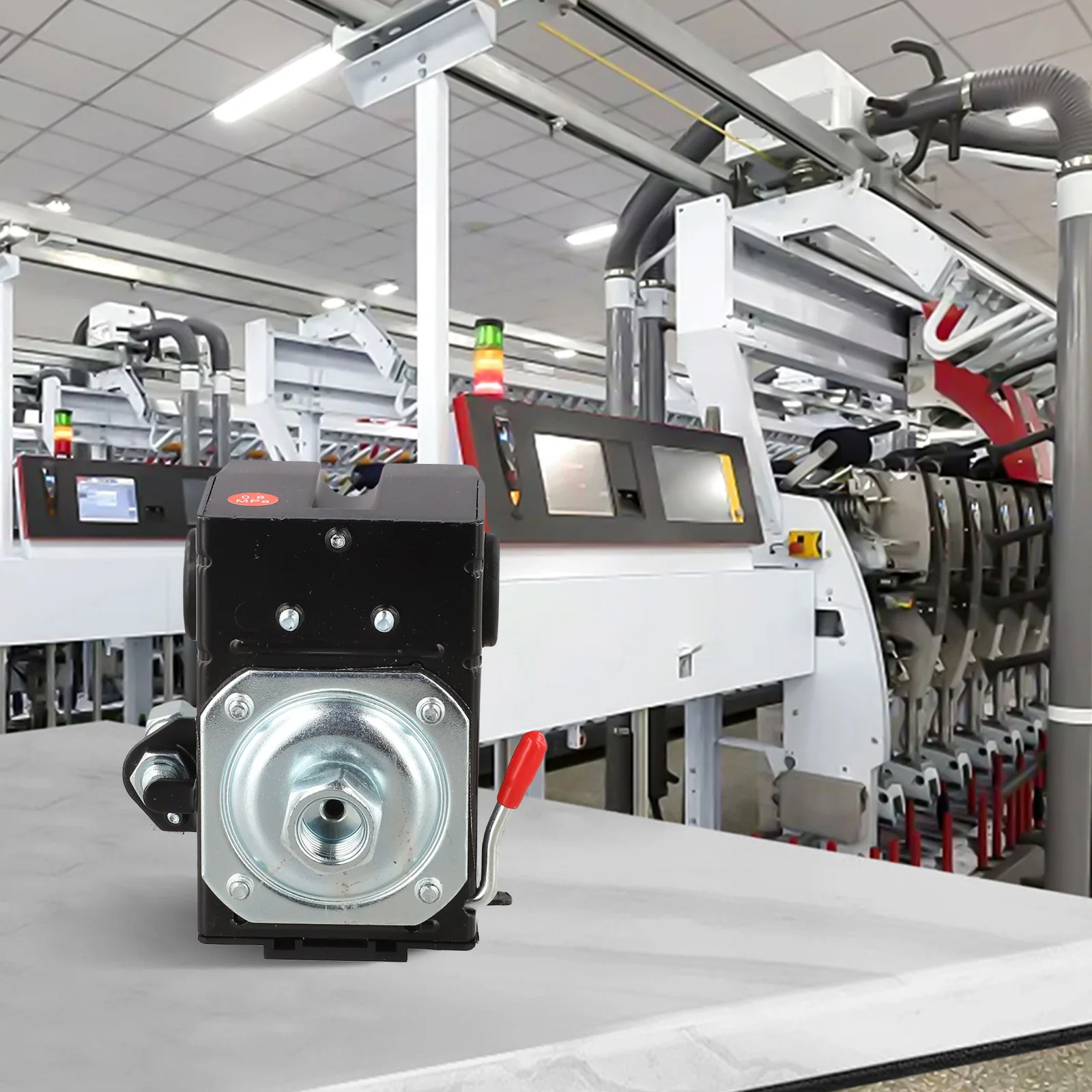 

70-110PSI Air Compressor Pressure Switch Control Valve with 26A Heavy Duty Contacts for Reliable Pump Operation