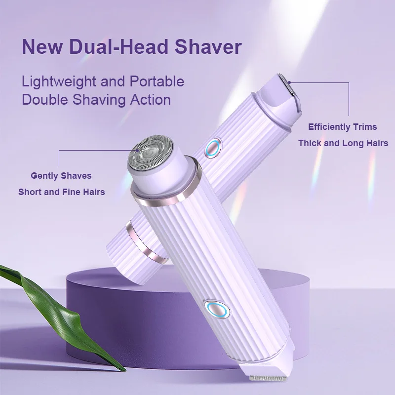 Painless Hair Removal Epilator USB Rechargeable Trimmer Women BodyFace Leg Armpit Bikini Hand Pubic Shaver Hair Remover