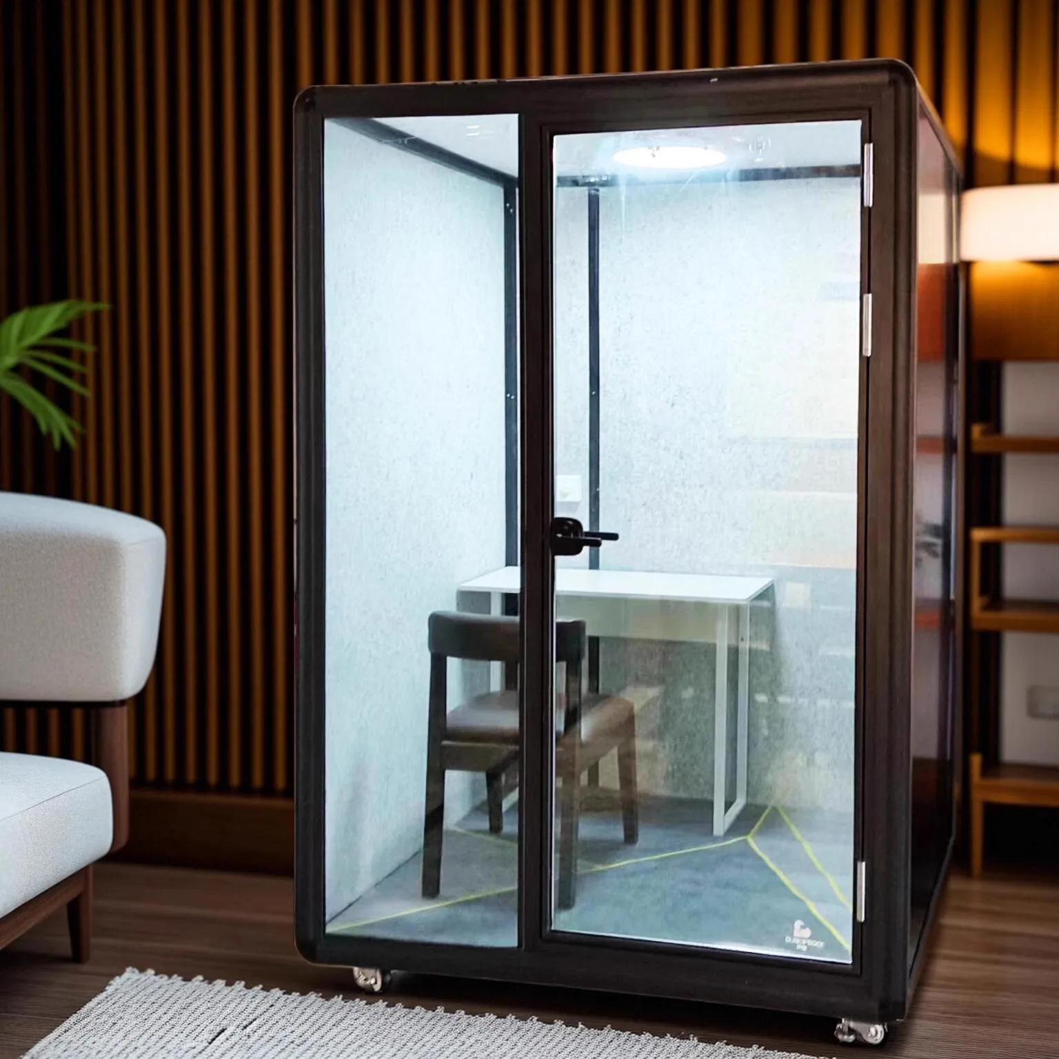Soundproof Studio Silent Pod Space Bed Pod Indoor Mobile Studio Cabin Meeting Office Pod view 4