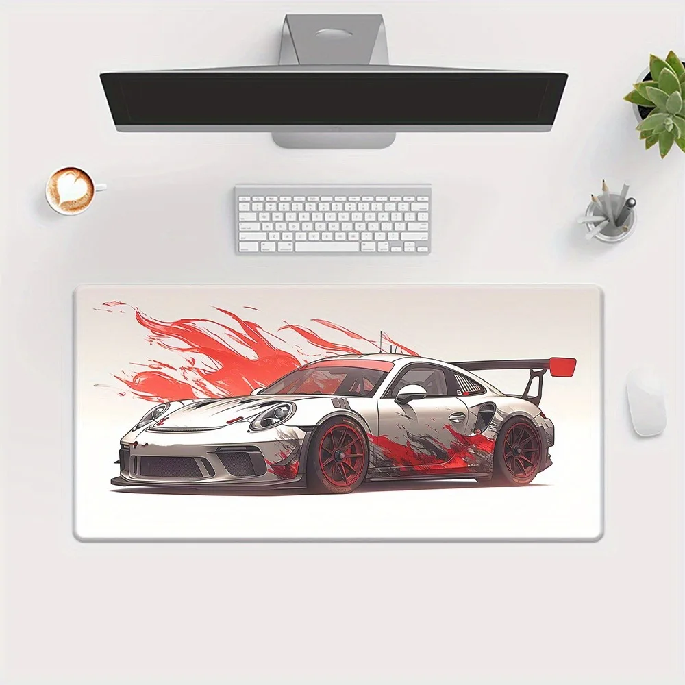 High-definition printed racing pattern table mat, multi-functional mouse pad, keyboard game mouse pad teclado mecânico