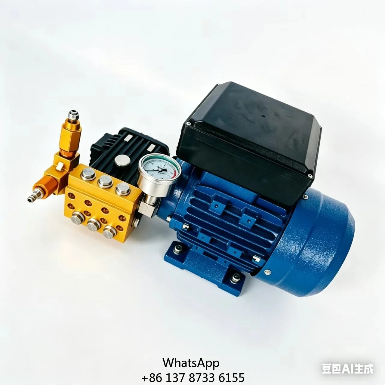 1410C New Electric High-pressure Heavy Duty Car Wash Machine 2200W 2800r 90Bar 12.9L/min High Pressure Crankshaft Pump