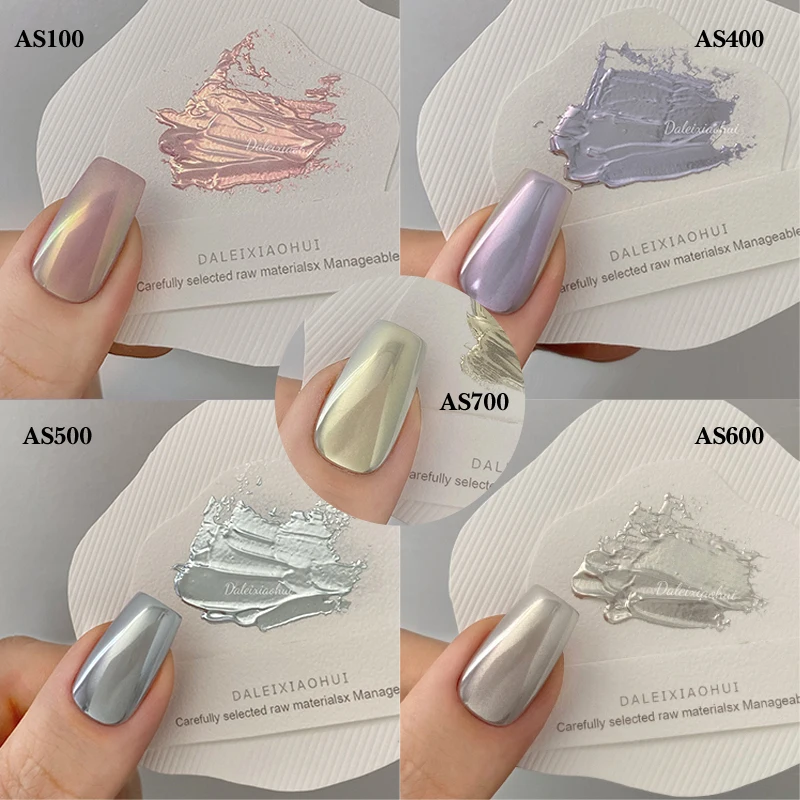 CHUNSHU Moonlight Chrome Nails Powder 0.3G Metallic Aurora Mirror Silk Dust Nail Enhancement Holographic Pigment Nail Decoration